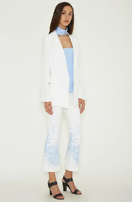 Titanium Blazer - White Women's Simple Jacket