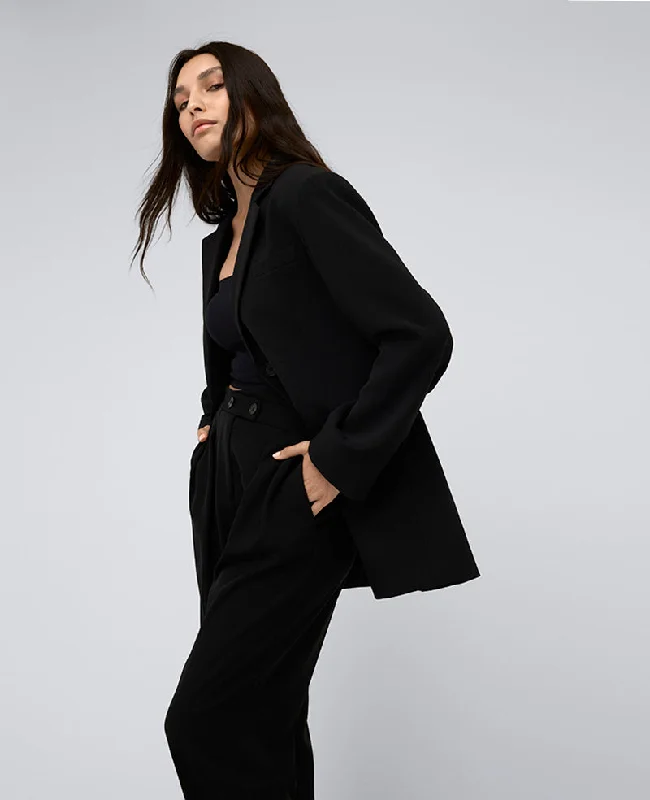 Vision Twill Three Button Boyfriend Blazer Women's High-End Blazer