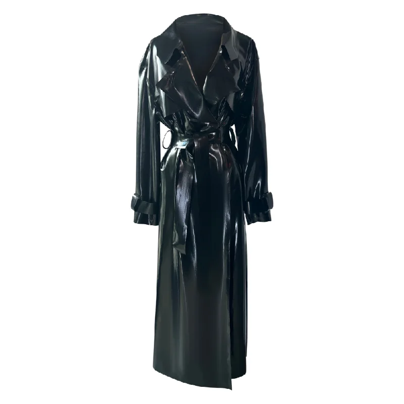 Voyeur Trench Coat Comfortable Casual Wool Trench