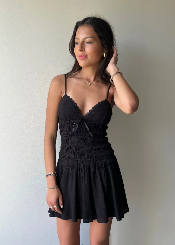 Apparently Mini Dress ★ Black Tunics Canvas sturdy