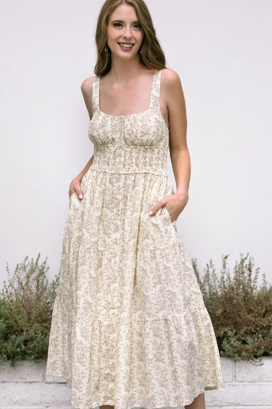 Eden Smocked Waist Dress Tunics Handmade artisanal