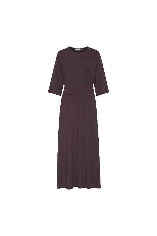 Jo Long Dress - Chocolate Plum Tunics Trousers formal