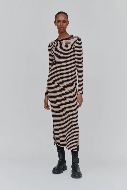 Ludmilla Long Dress - Black/Amphora Tunics Gym athletic