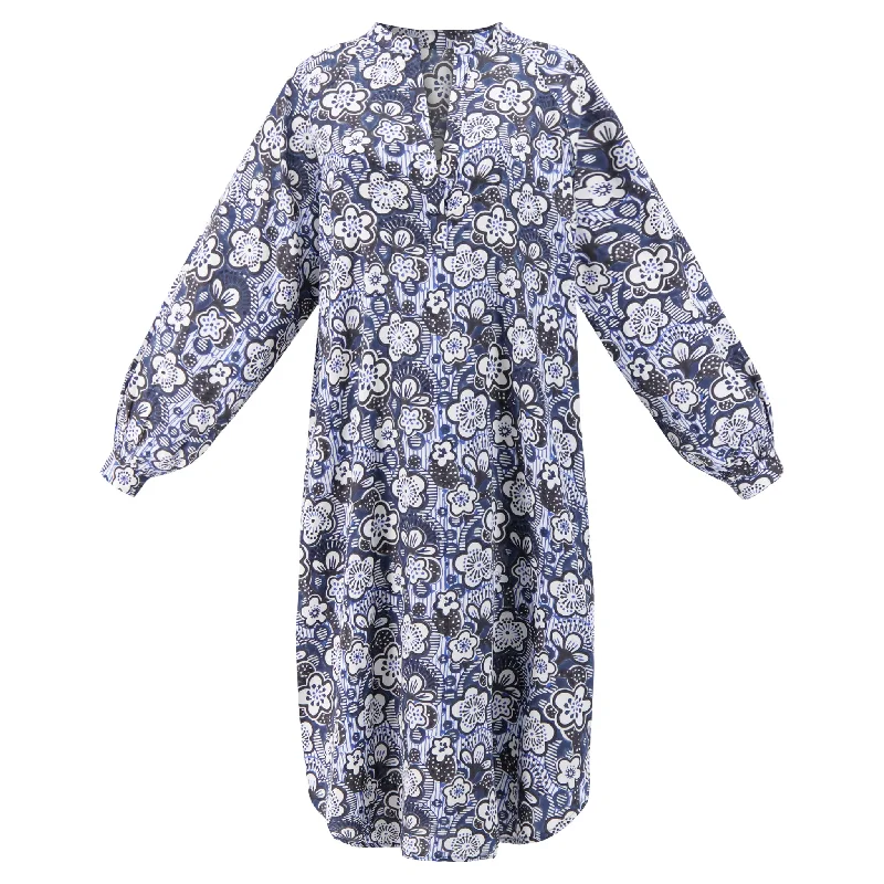 Ruby Dress in Midnight Peony Tunics Trendy modern