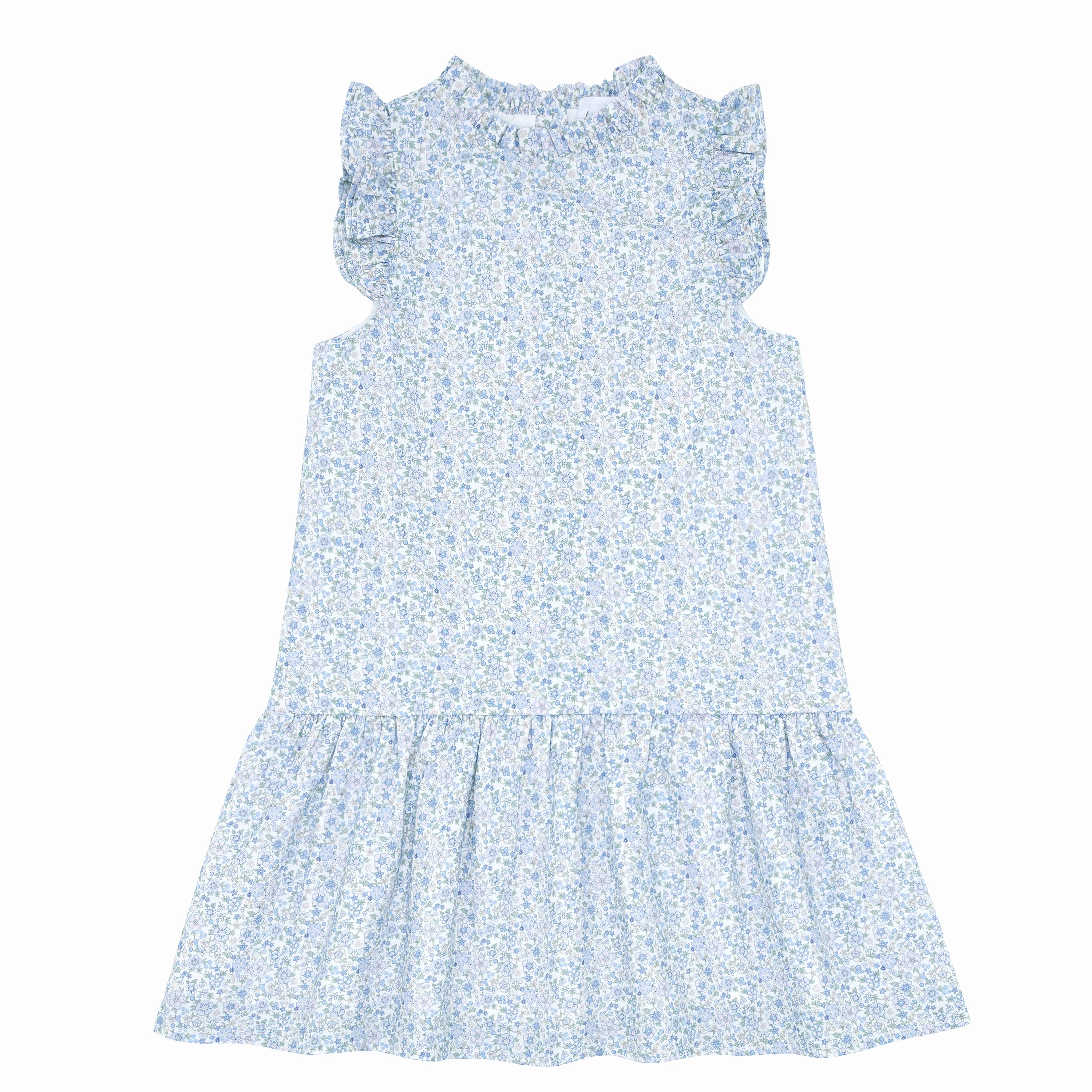 Slate Floral Drop Waist Dress Tunics Custom made
