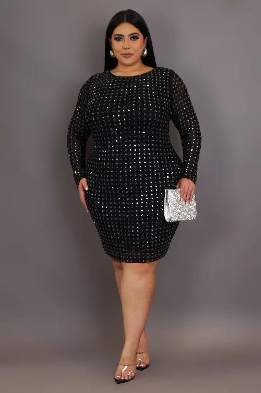 Thinkin' Of You Mini Dress - Black Tunics Leisure comfortable