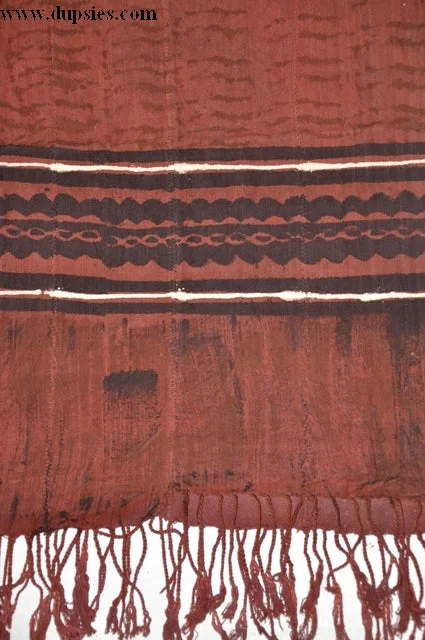 Brown, Black and Beige Mud Cloth Shawl Warm Woolen Shawl Wrap