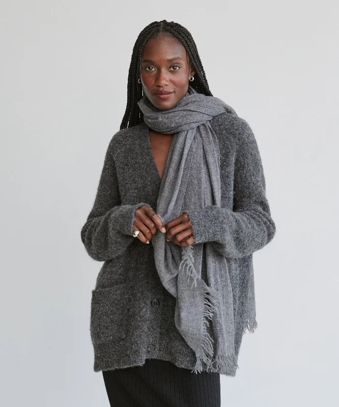 Cashmere Shawl Trendy Chunky Knit Shawl