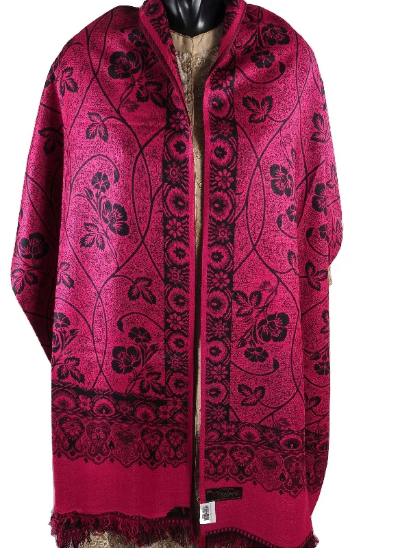HNC7242 07AP18 - Handloom woven shawl Classic Wool Shawl Wrap