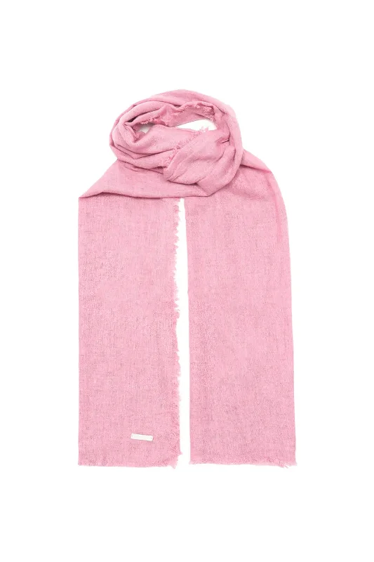 Pink Jas Silk Wool Shawl Cozy Wool Shawl Scarf
