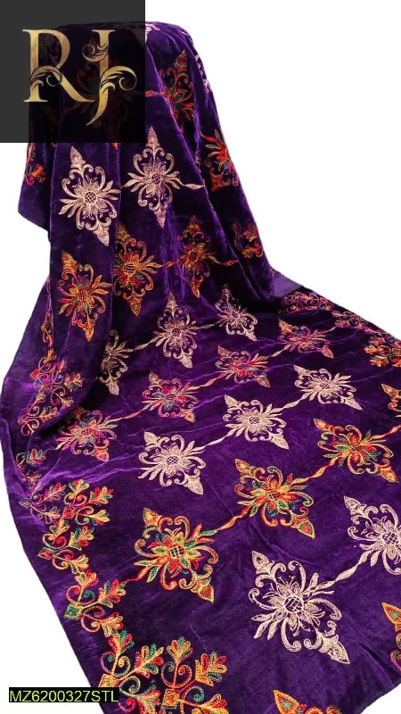 Women Velvet Shawl Chic Knitted Shawl Wrap