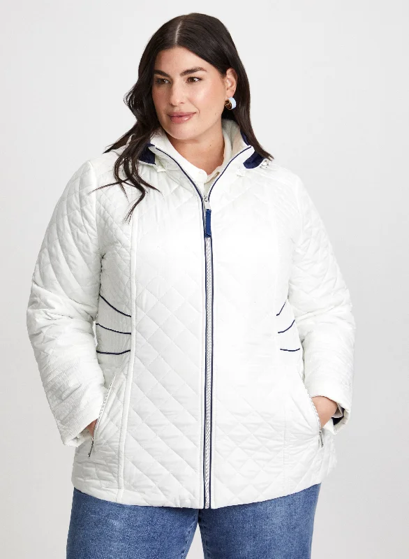 Diamond Quilted Coat A-Line Ball Gown Mermaid