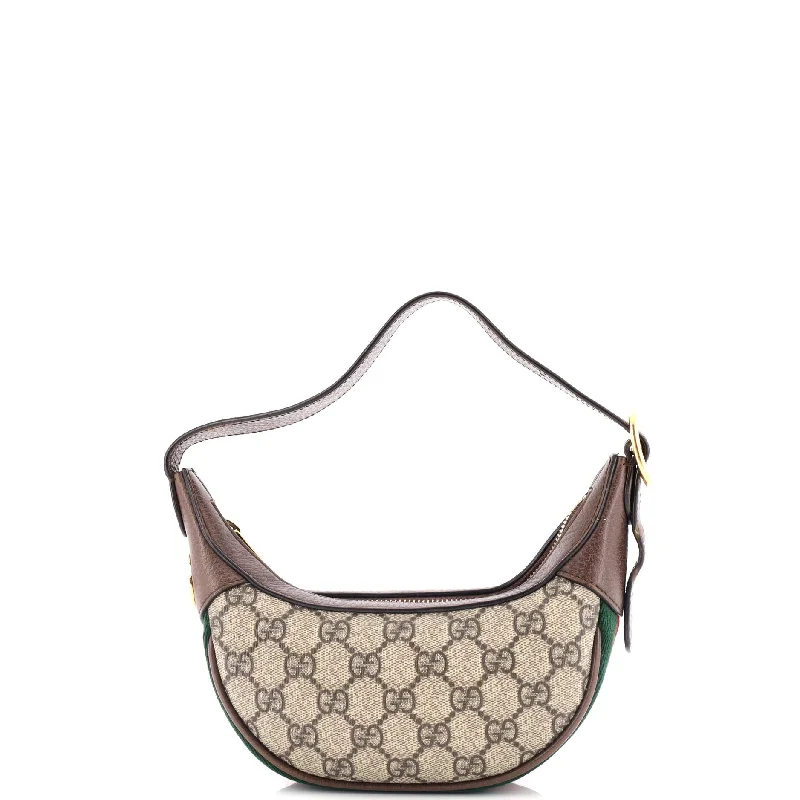 Ophidia Zip Hobo GG Coated Canvas Mini Embroidered Appliqued Beaded