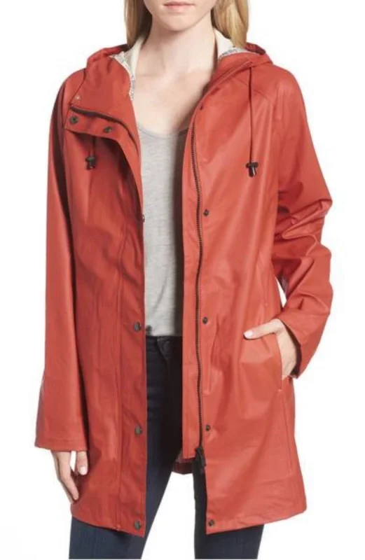 Women's Leather Trench Coat with Hoodie TC26 Suede Faux Fur Shearling
