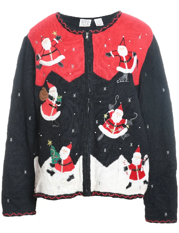 Santa Claus Christmas Cardigan - M