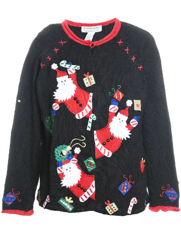 Santa Claus Christmas Cardigan - S