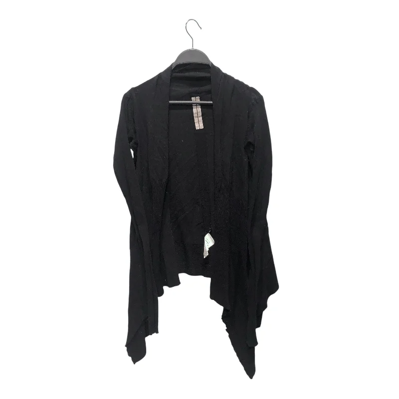 Rick Owens/Cardigan/M/Cotton/BLK/CYCLOPS Terry Terry Cloth Terry Knit
