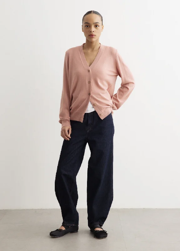 Jana Cardigan Satin Blend Silk Blend Wool Blend