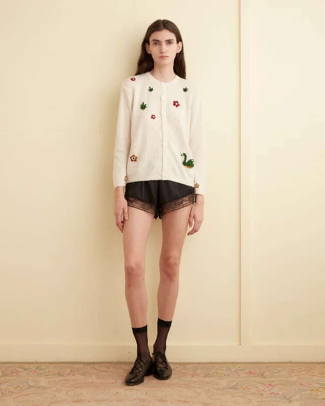 Chatham Beaded Cardigan Collared Crew Neck Turtle Neck