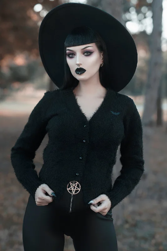 Chiroptera Cardigan Zippered Buttoned Snapped