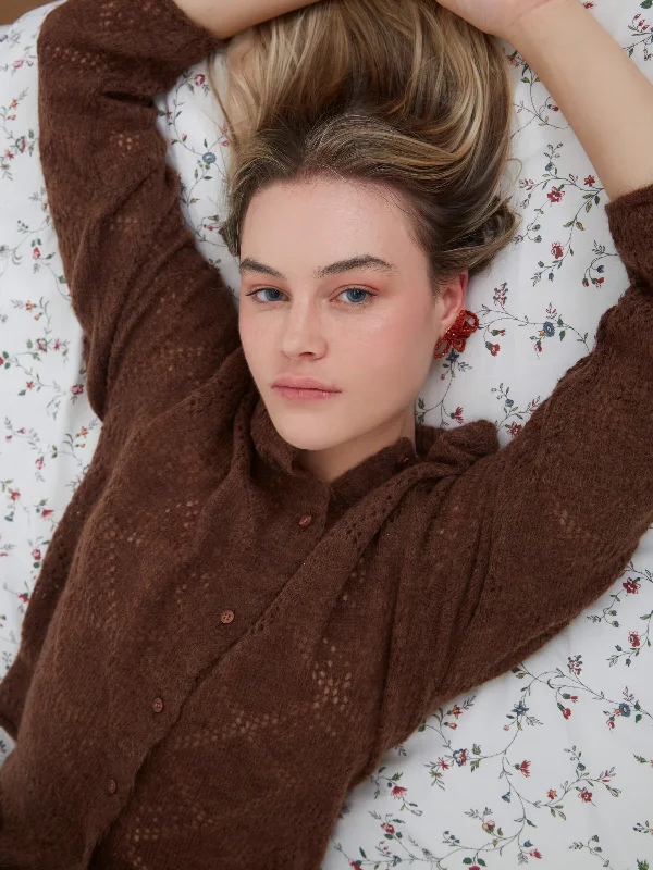 Homey cardigan Zippered Buttoned Snapped