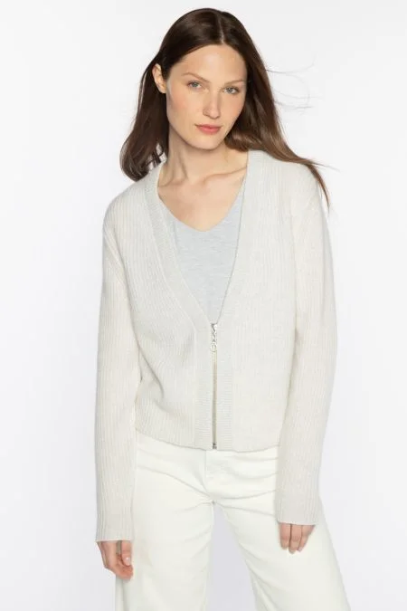 Kinross Cashmere Crop Lurex Trim Zip Cardigan Chenille Fabric Brocade Fabric Lace Fabric Kinross Cashmere Crop Lurex Trim Zip Cardigan Chenille Fabric Brocade Fabric Lace Fabric