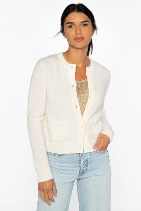 Kinross Cashmere Rib Button Cardigan Nylon Fabric Polyester Fabric Spandex Fabric