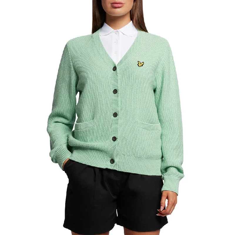 Lyle & Scott Women's Grace Cardigan - Pale Teal Machine Wash Dry Clean Hand Wash