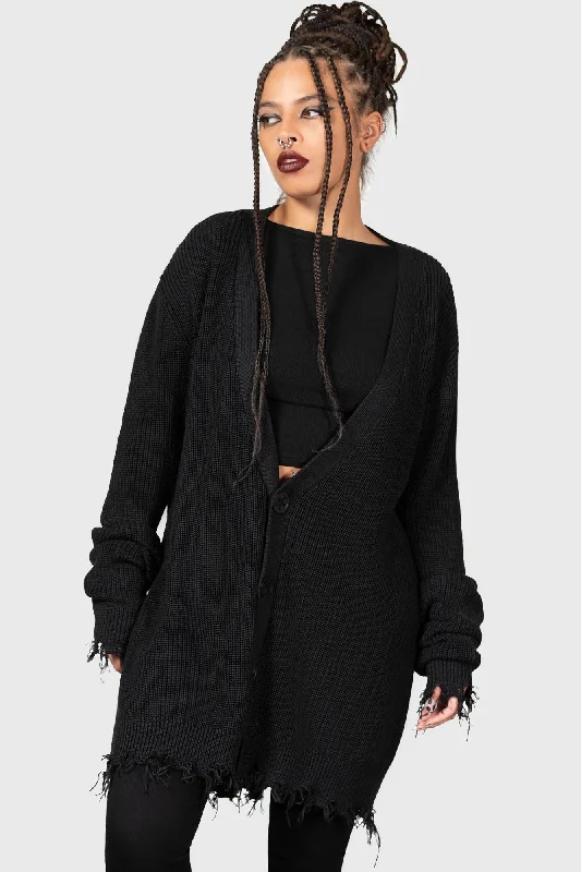 The Antisocials Cardigan Elasticated Padded Insulated