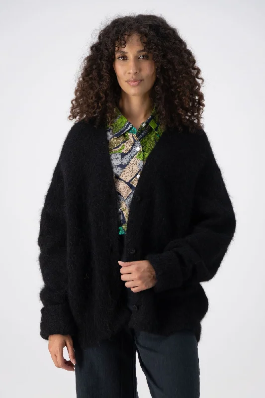 To the Moon and Back Cardigan Coat Black in Alpaca Spandex Blend Rayon Blend Denim Blend To the Moon and Back Cardigan Coat Black in Alpaca Spandex Blend Rayon Blend Denim Blend