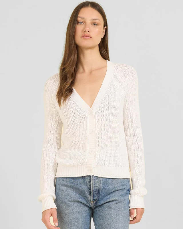 Raleigh Cardigan Silk Blend Satin Velvet