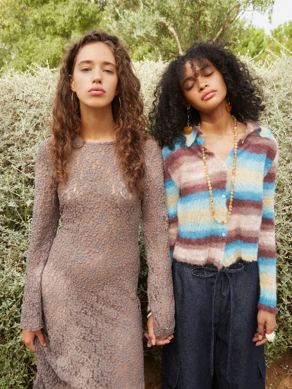 Willow cardigan Solid Print Embellished