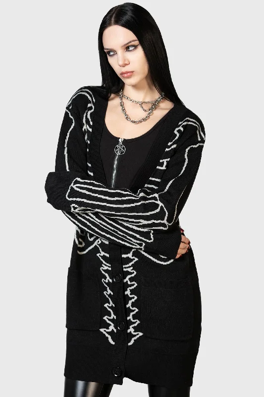 Your Remains Cardigan Boat Neck Shawl Collar Notched Collar